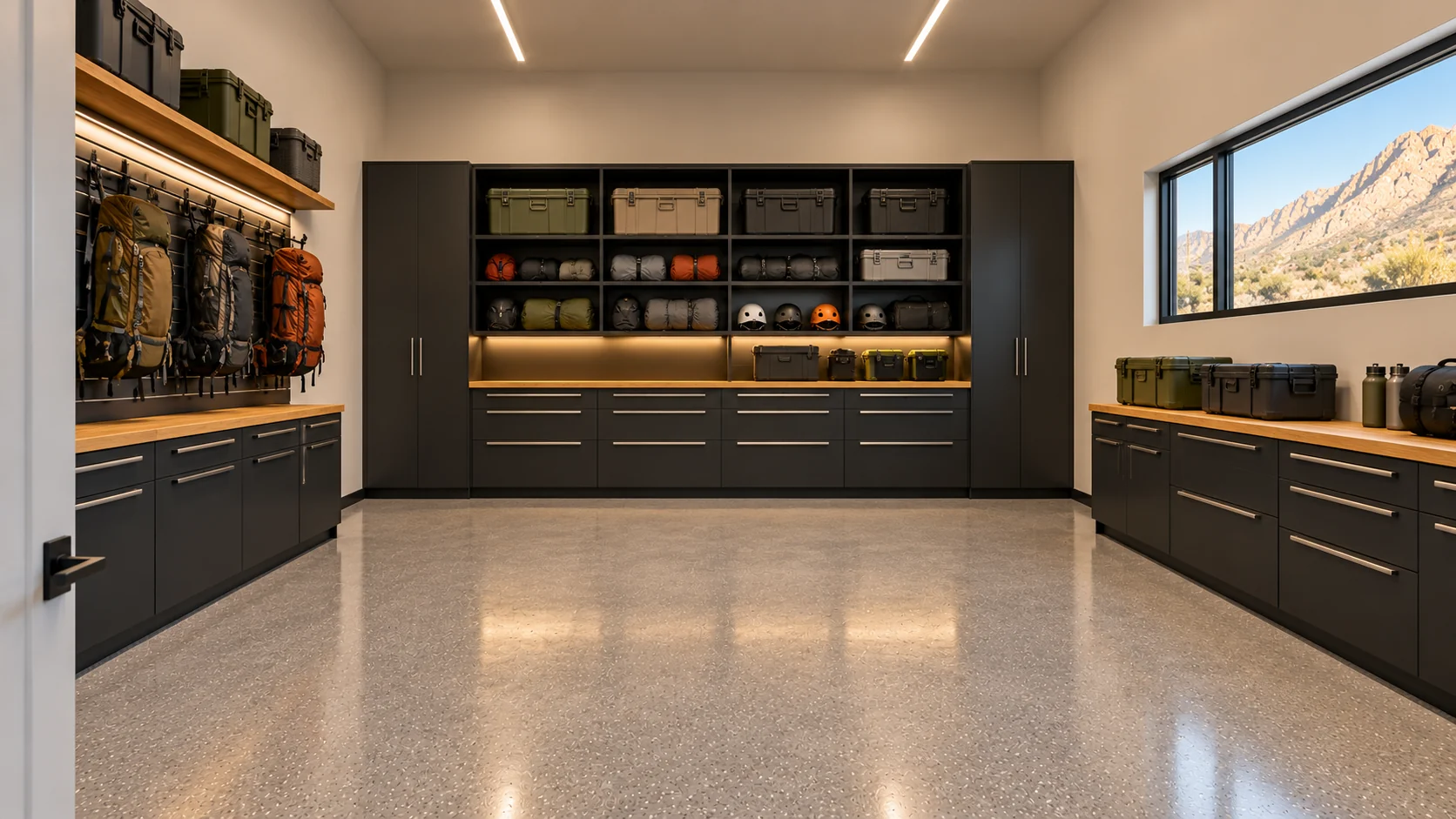 Expedition — gear room architectural concept