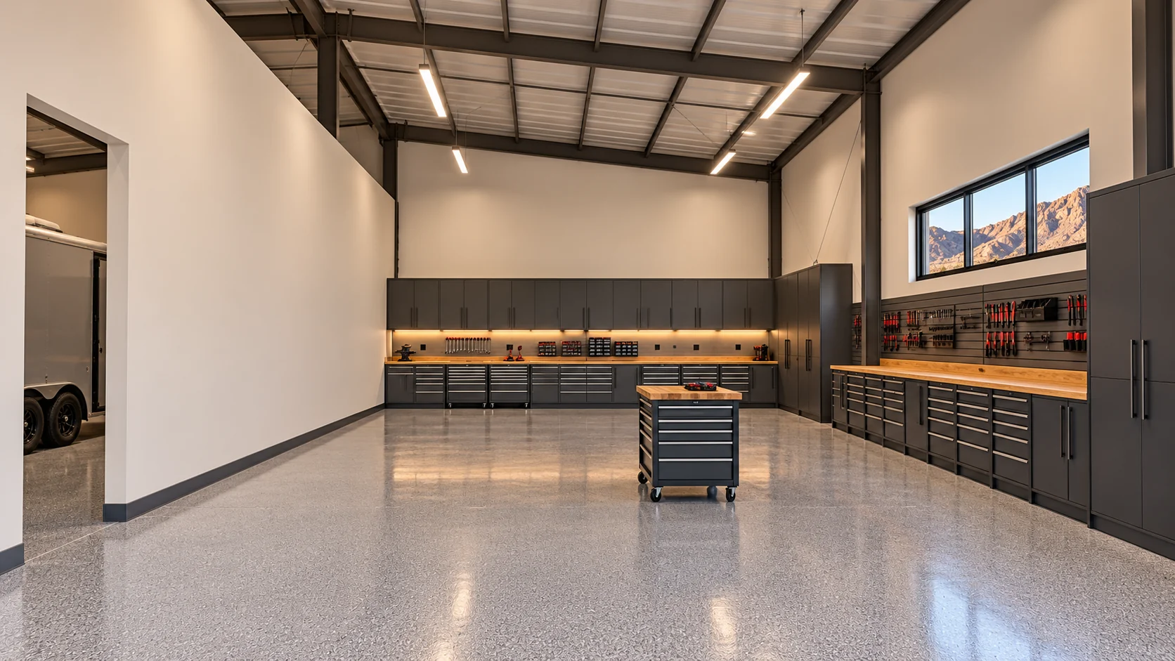 High Desert Hangar — feature interior architectural concept