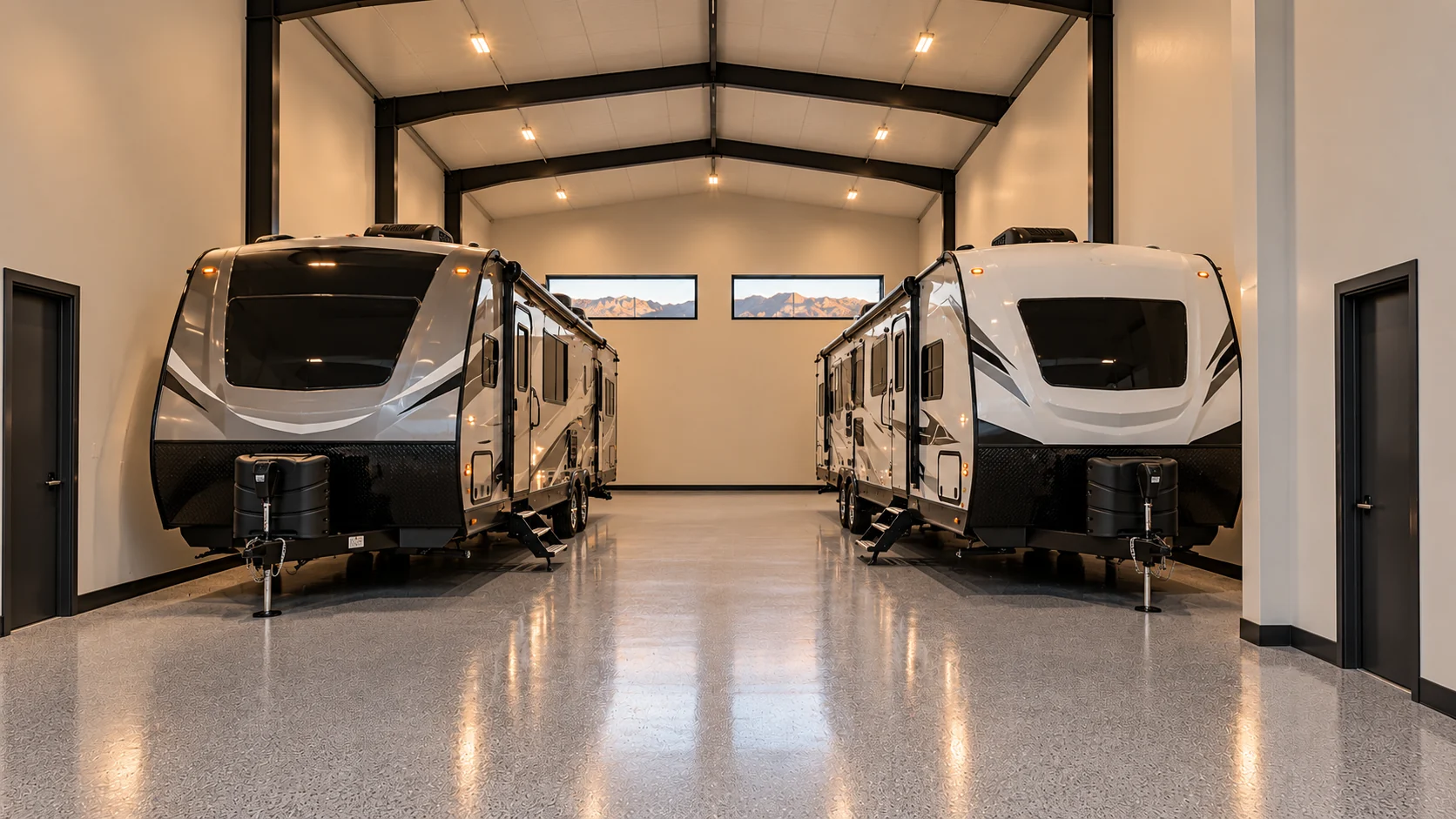 High Desert Hangar — trailer interior architectural concept