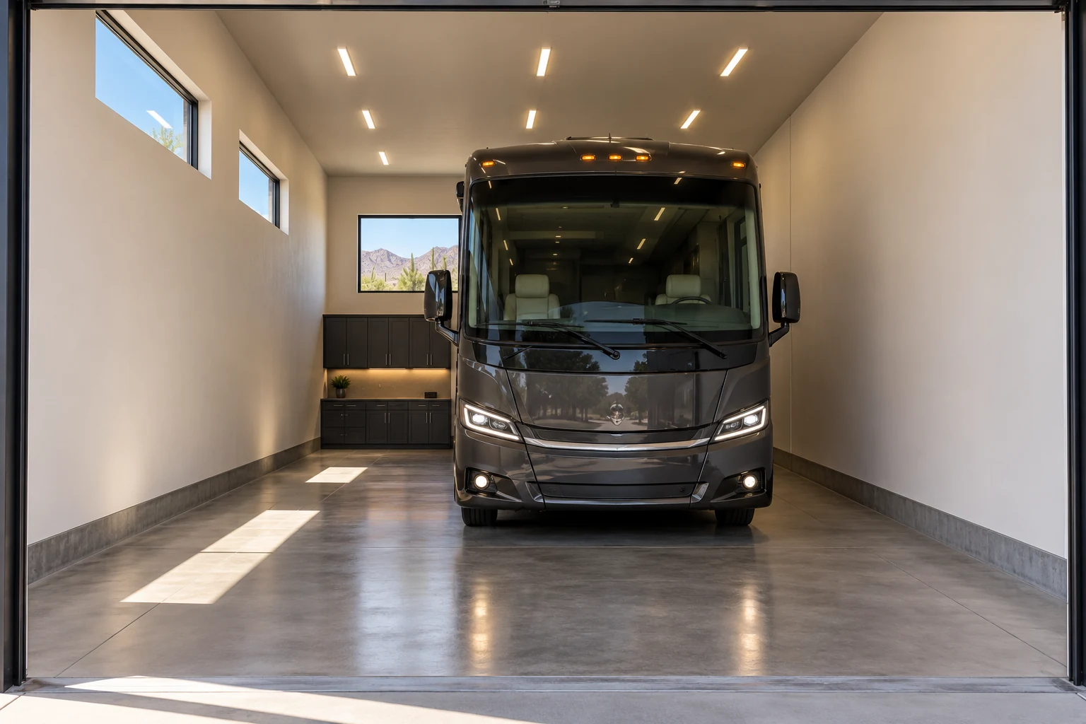 Atlas Loft concept — garage interior