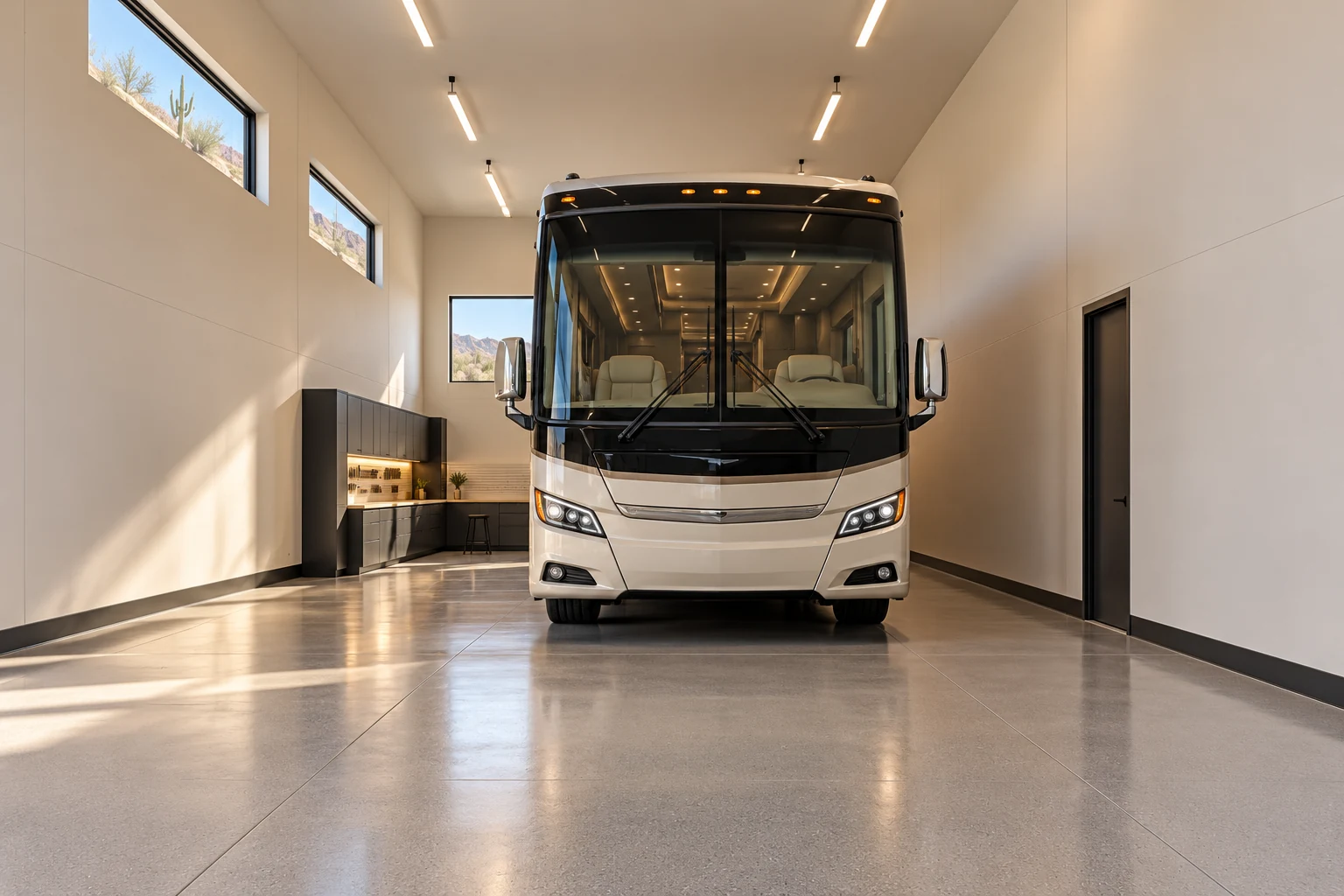 The Paddock concept — garage interior
