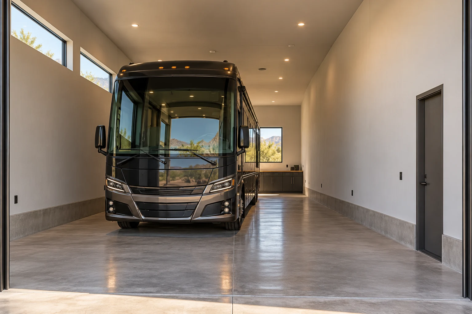 Trail Loft concept — garage interior