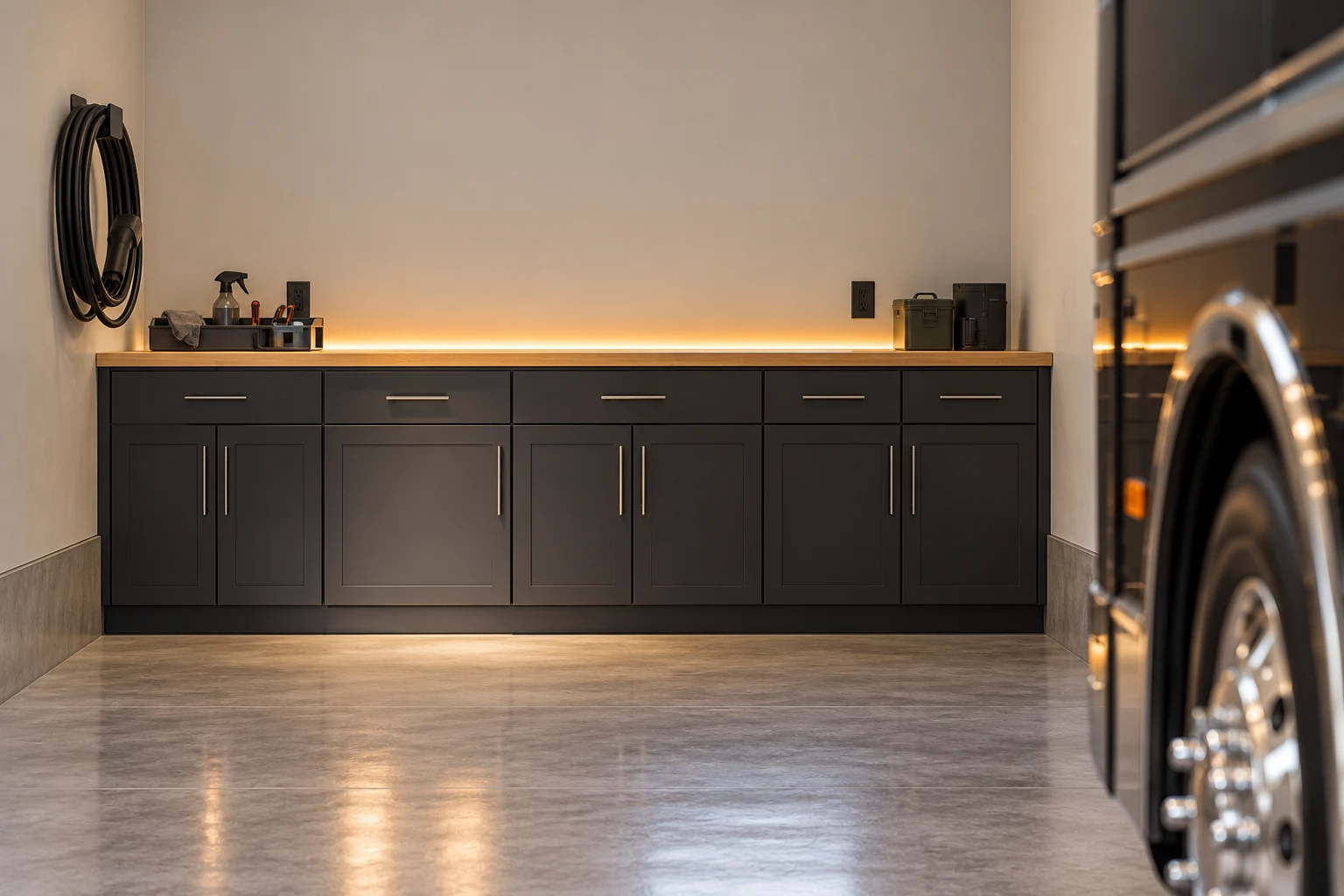 Trail Loft concept — storage detail