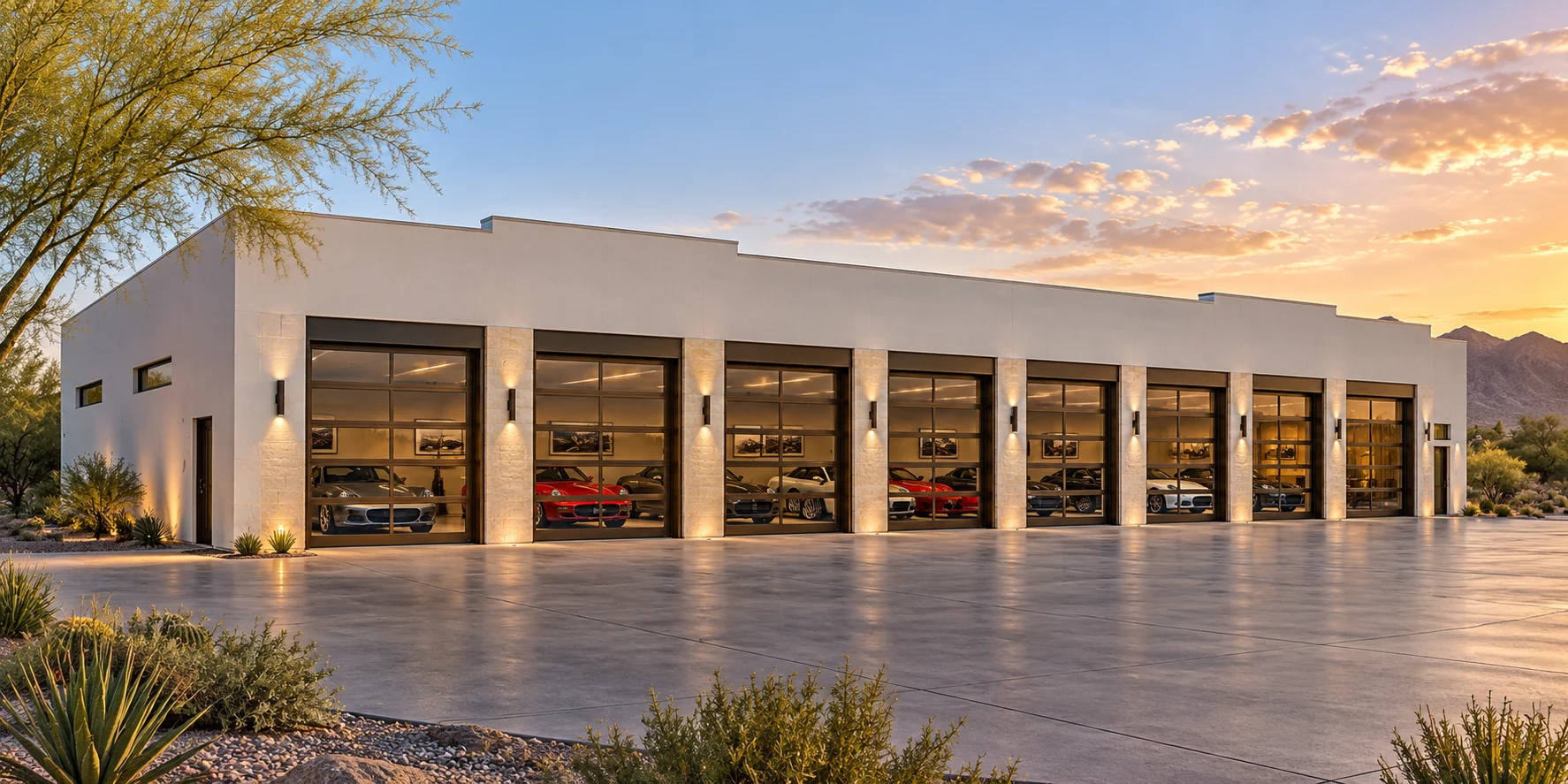 The Motor Gallery — Front exterior concept rendering