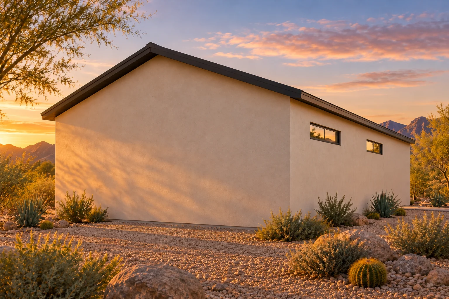 Weekend Works — Rear exterior concept rendering