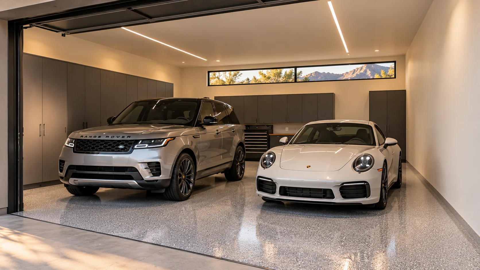 Back Nine — garage interior concept rendering