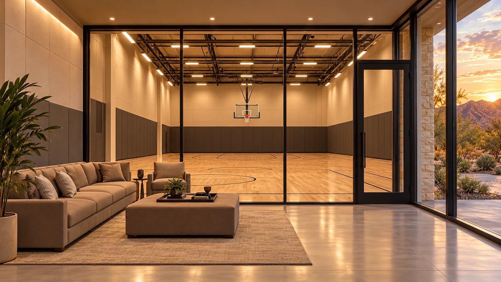 Baseline — spectator lounge concept rendering