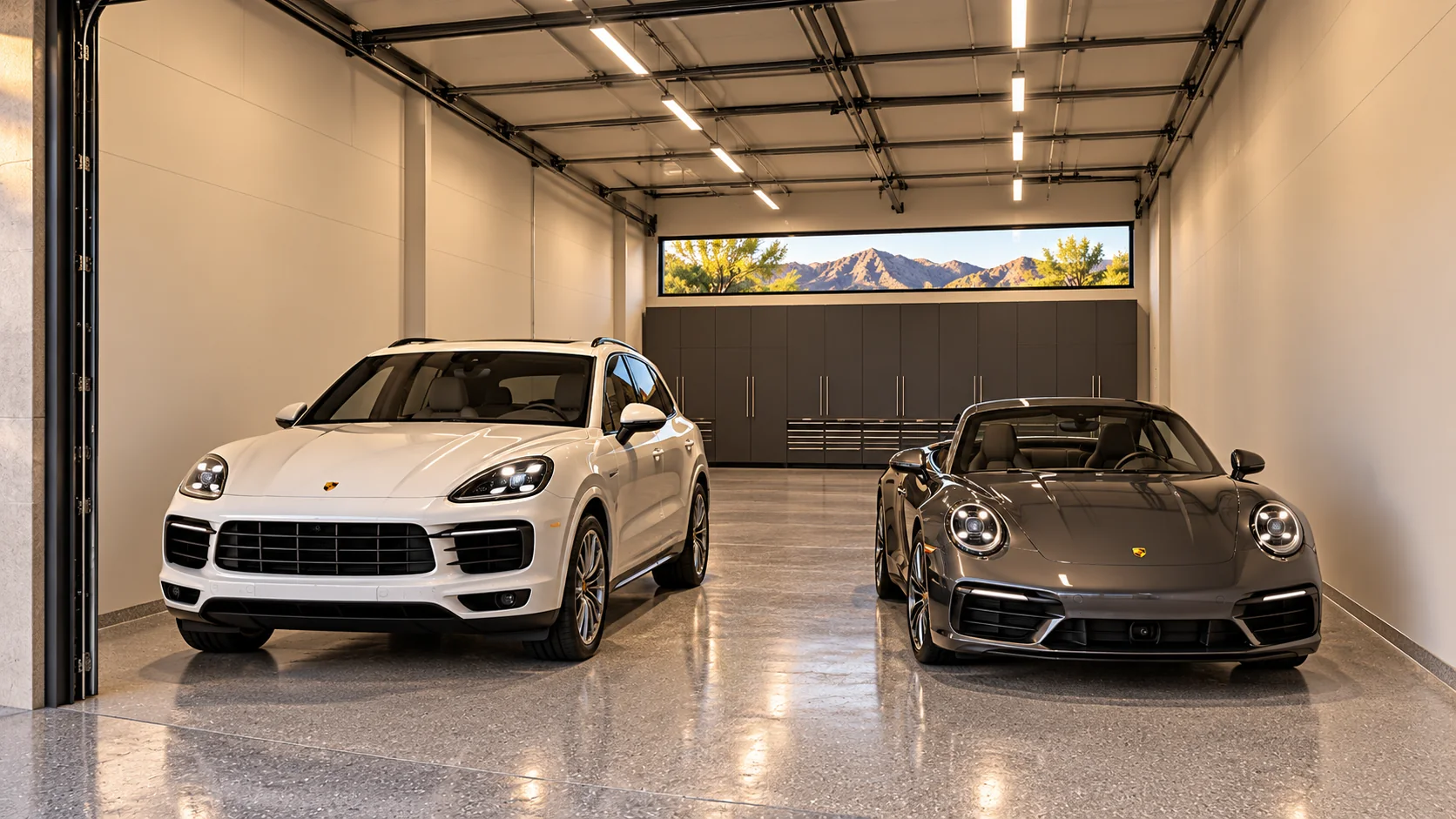 Baseline — garage interior concept rendering