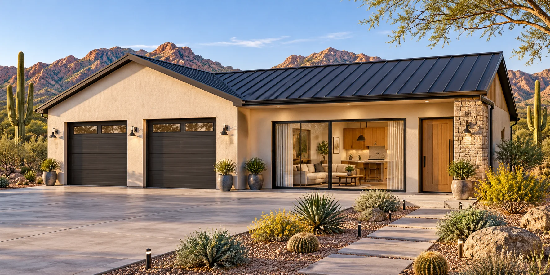 Guest Lane — exterior arrival concept rendering