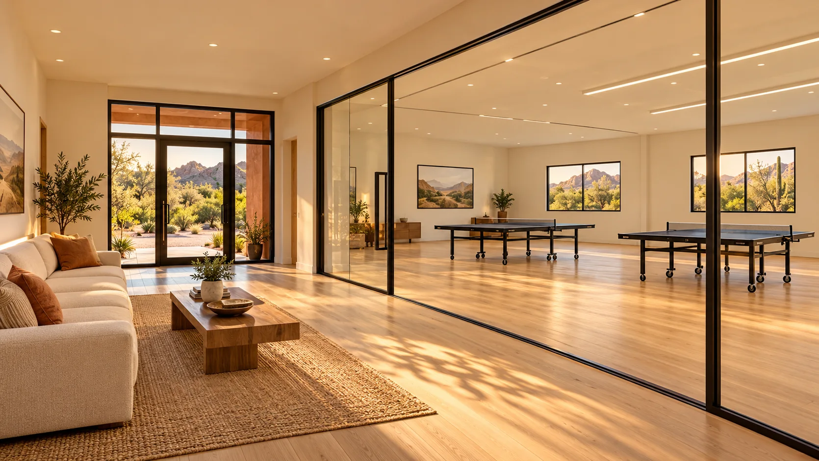 Rally House — family lounge concept rendering
