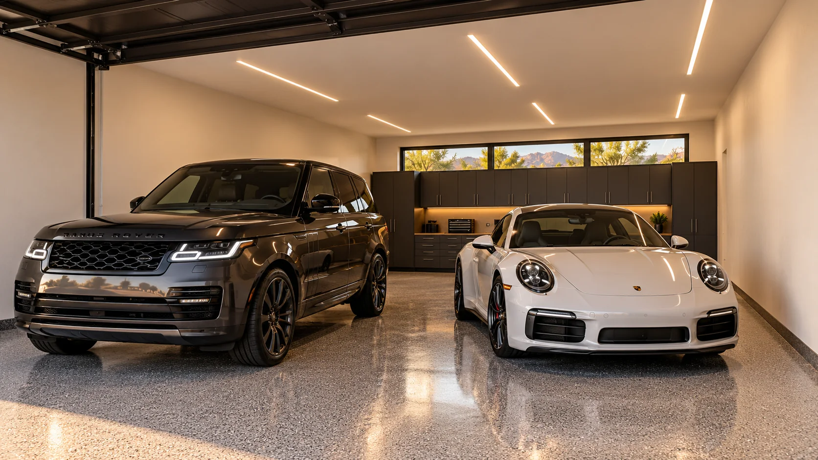 The Club Fitter — garage interior concept rendering