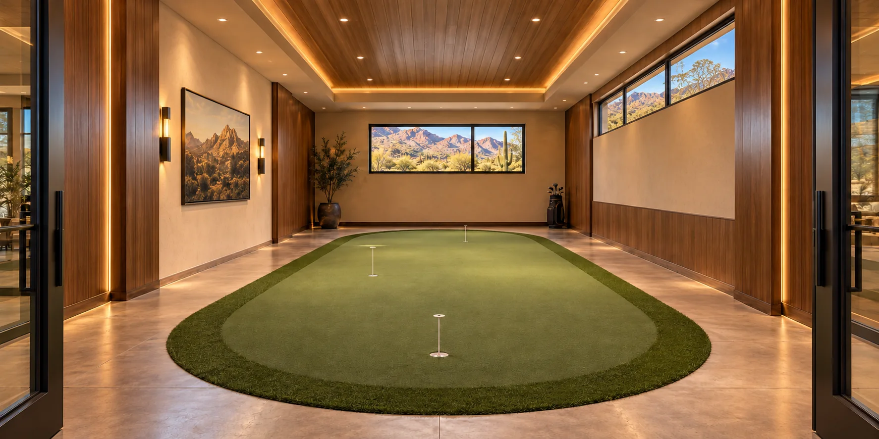 Tour Championship — putting room concept rendering