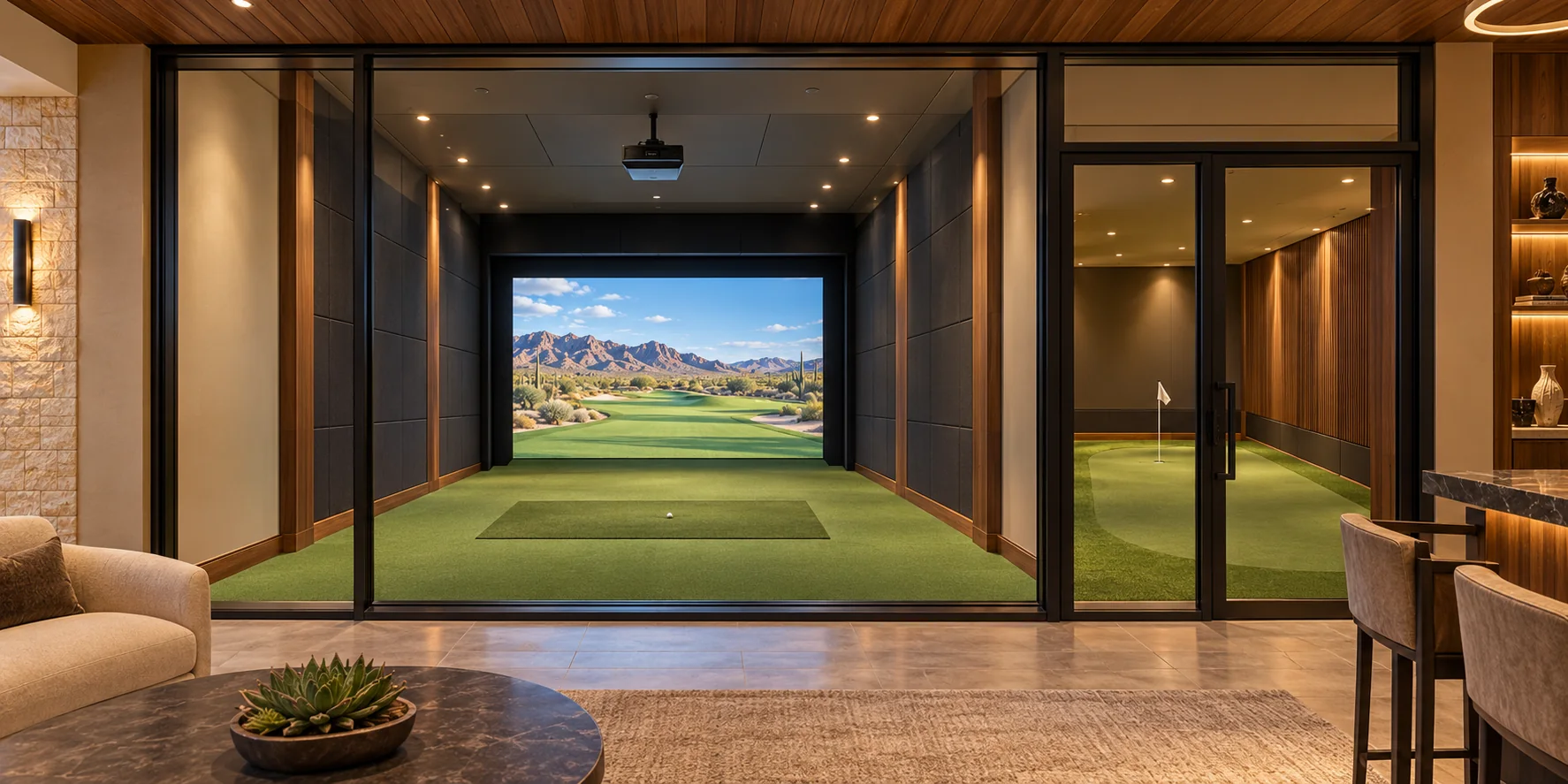 Tour Championship — simulator studio concept rendering