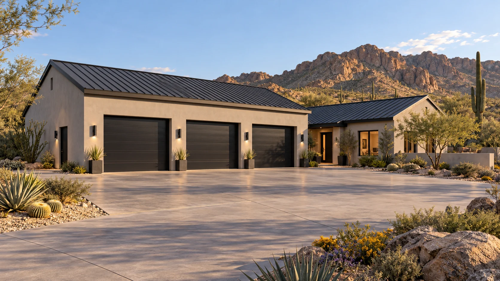 Desert Residence Annex — exterior front architectural concept