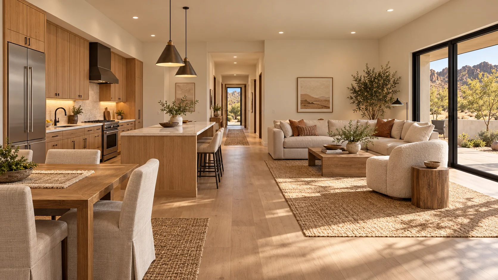 Desert Residence Annex — living kitchen architectural concept