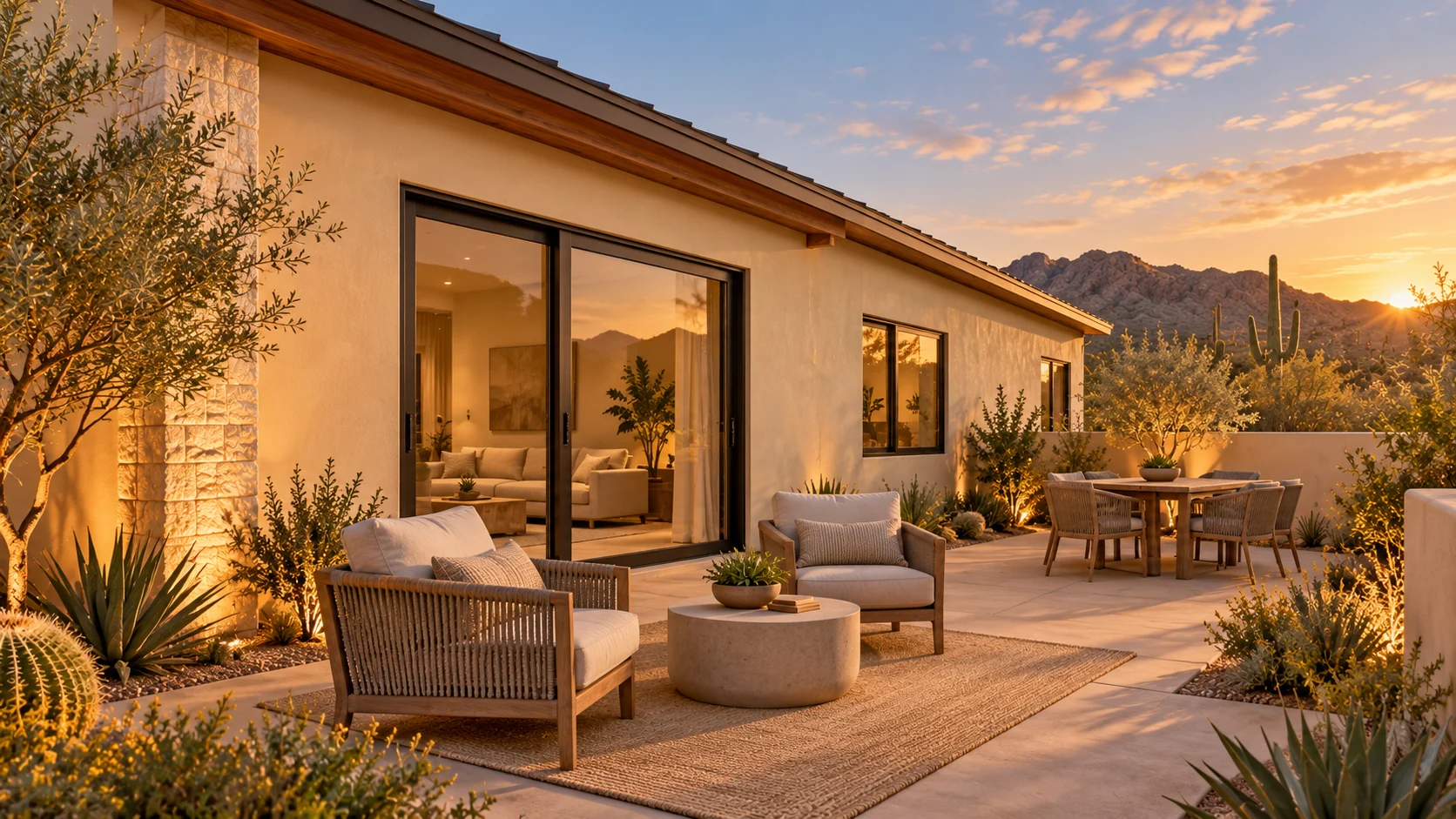 Double Horizon — private patio architectural concept