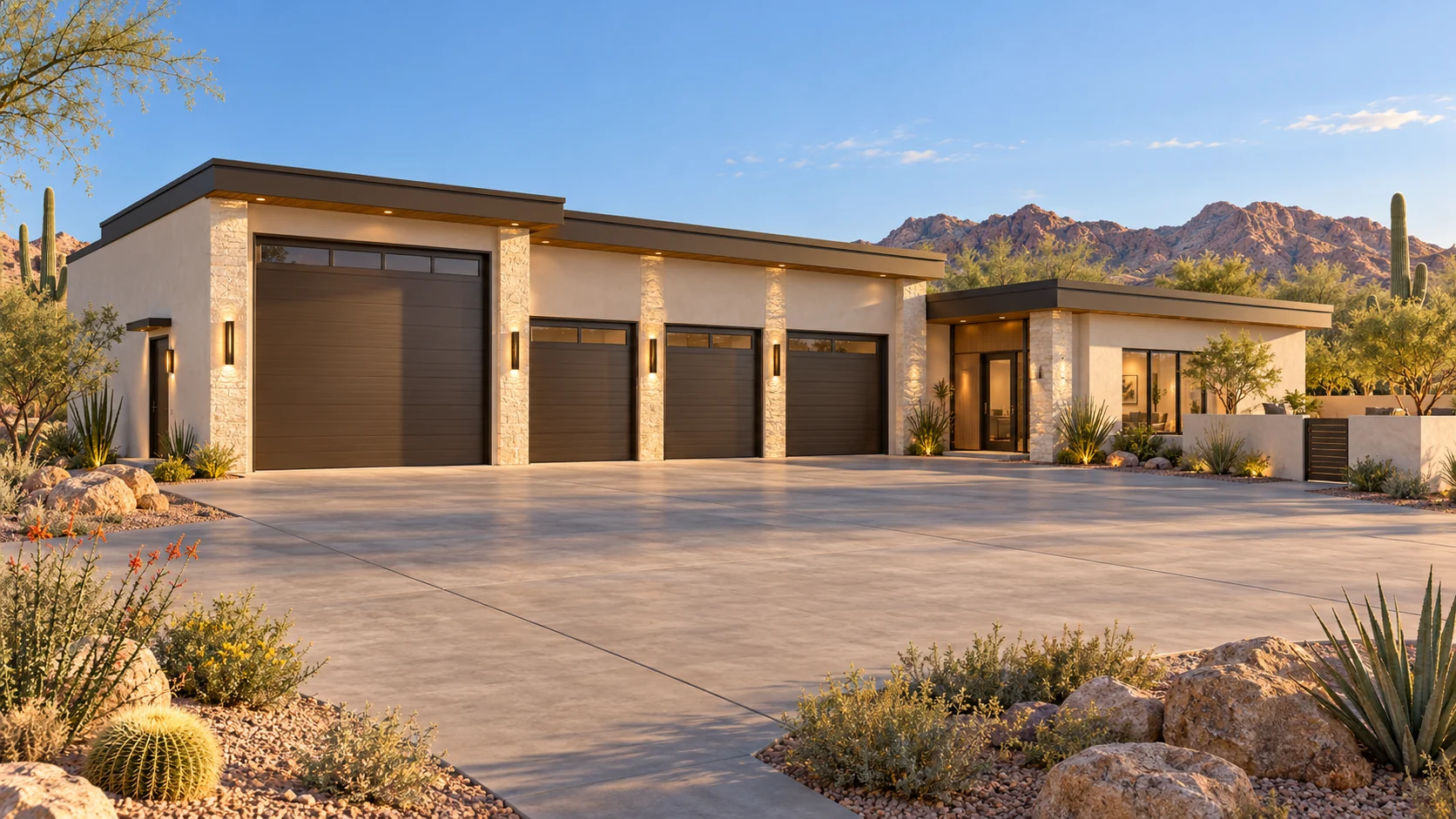 Sonoran Enclave — exterior front architectural concept