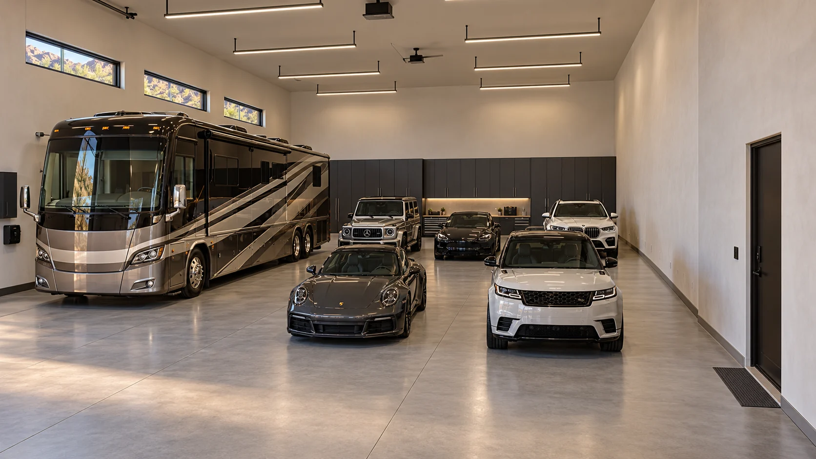 Sonoran Enclave — garage interior architectural concept