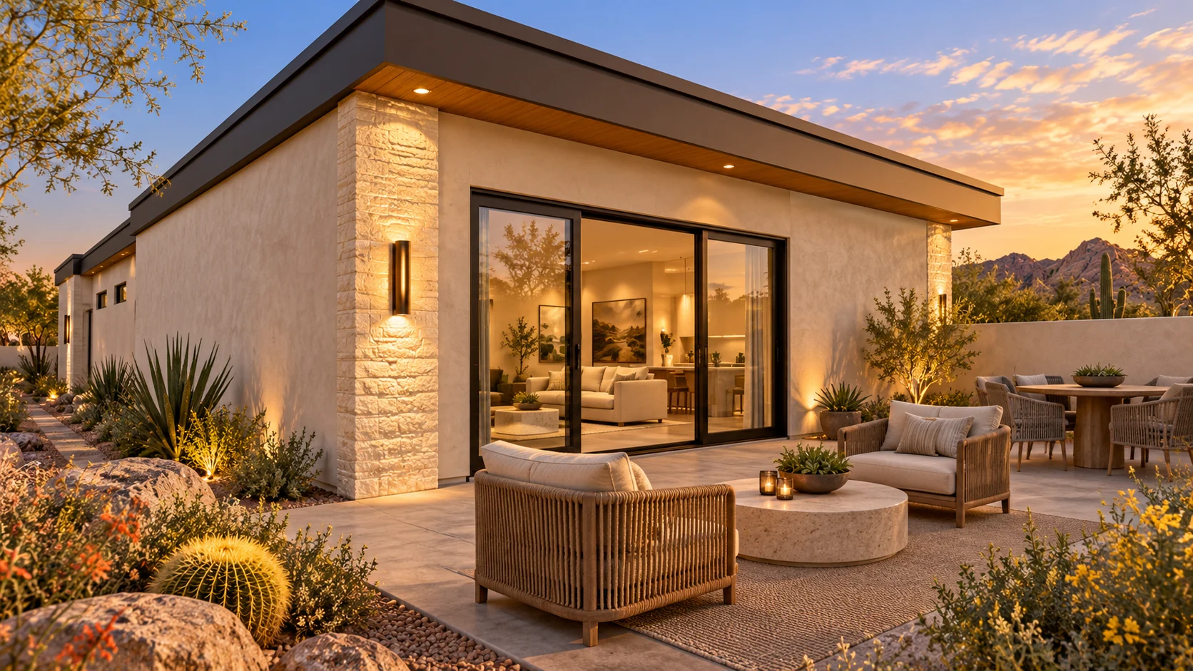Sonoran Enclave — private patio architectural concept