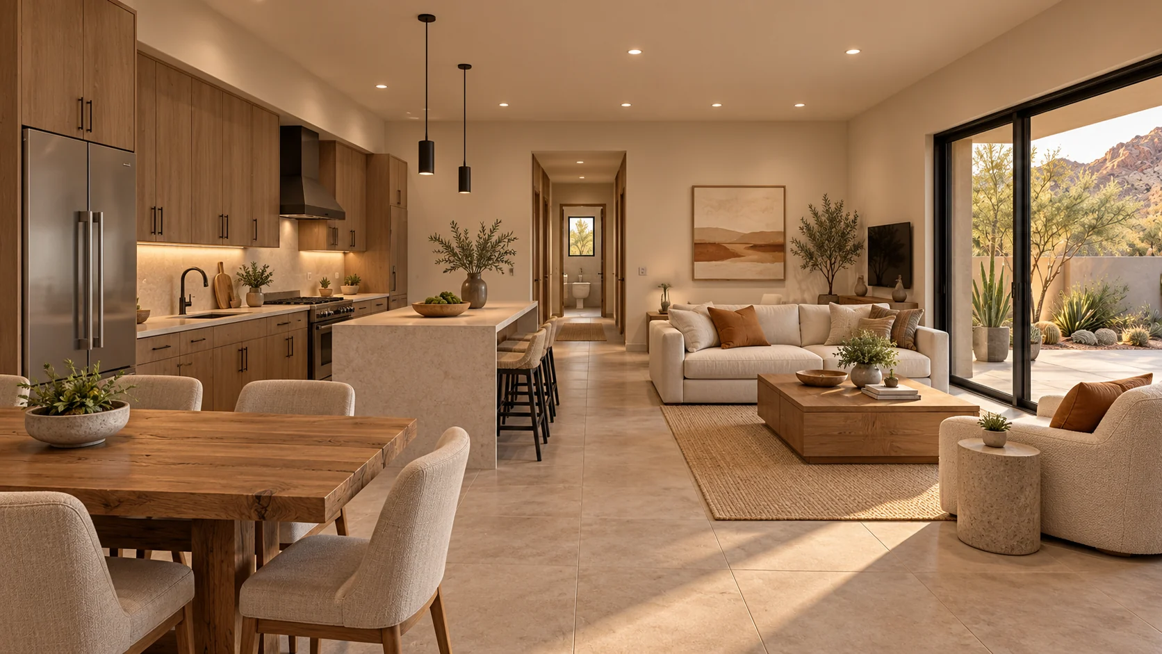 The Arrival Court — living kitchen architectural concept