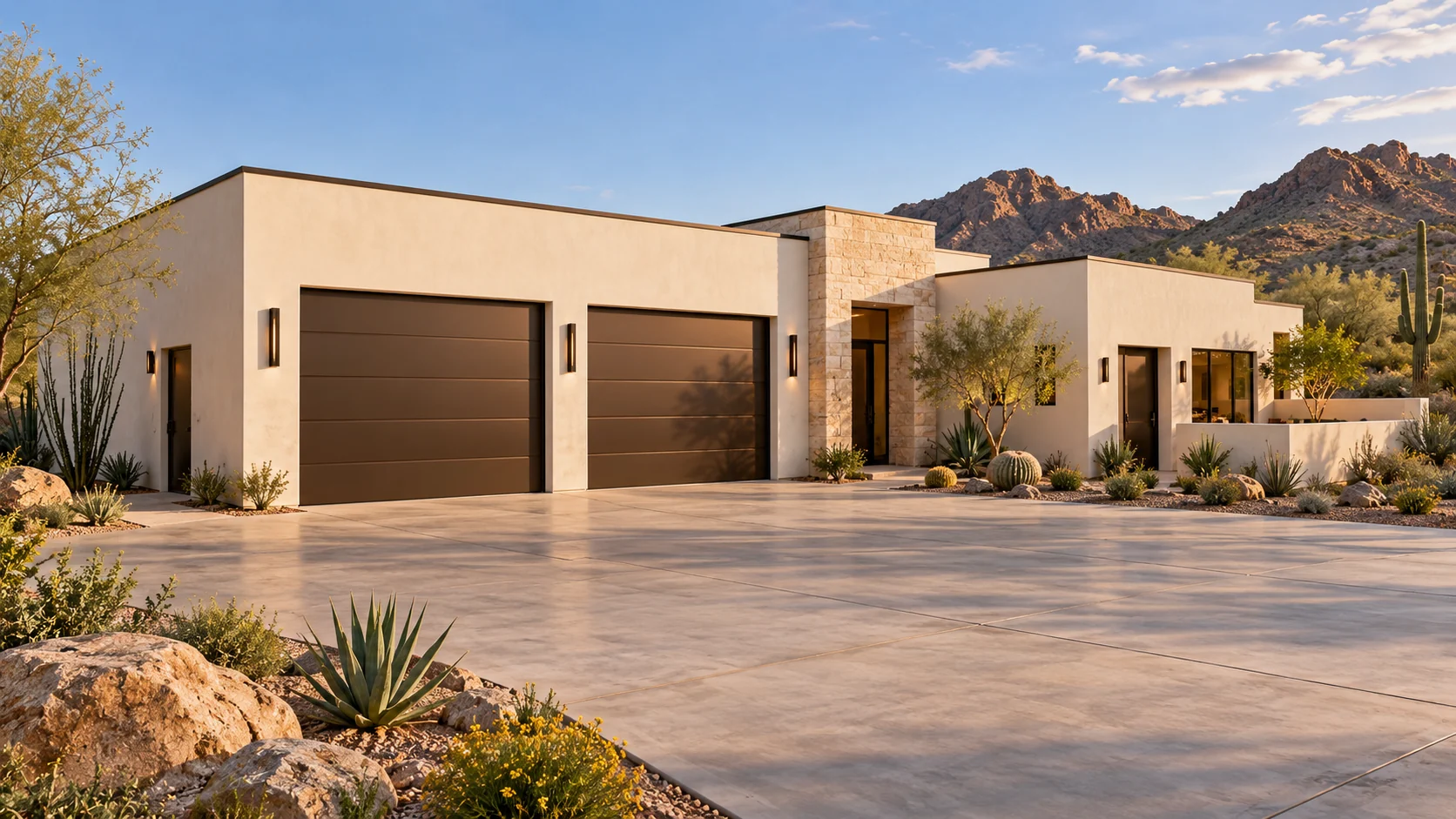 Two Generations — exterior front architectural concept