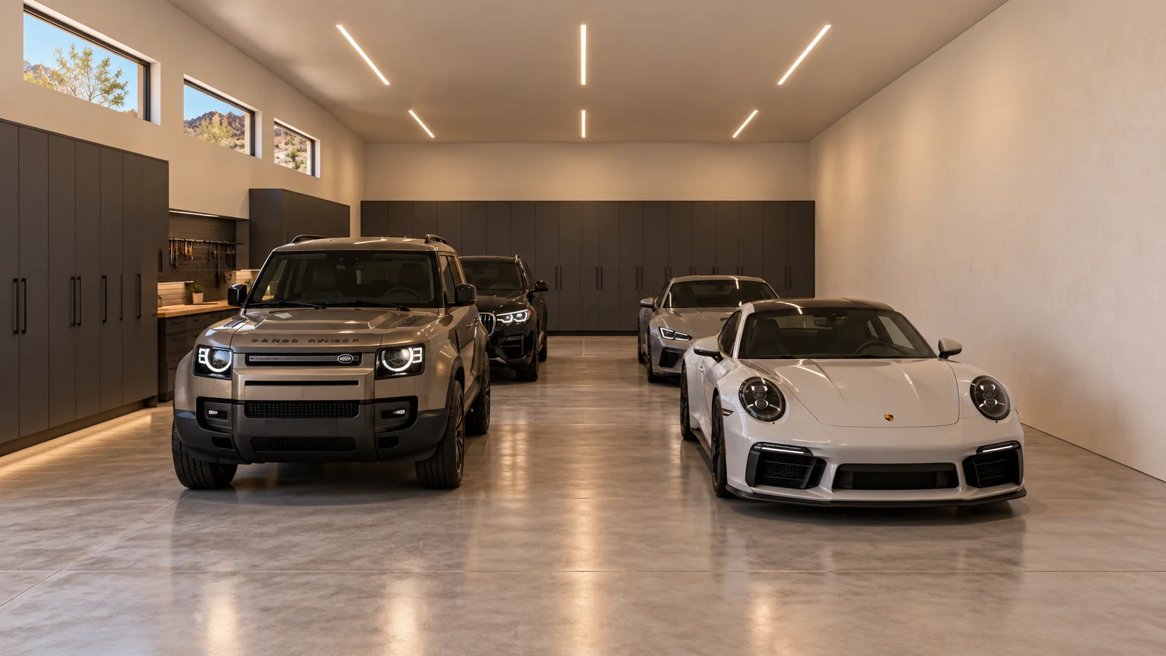 Two Generations — garage interior architectural concept