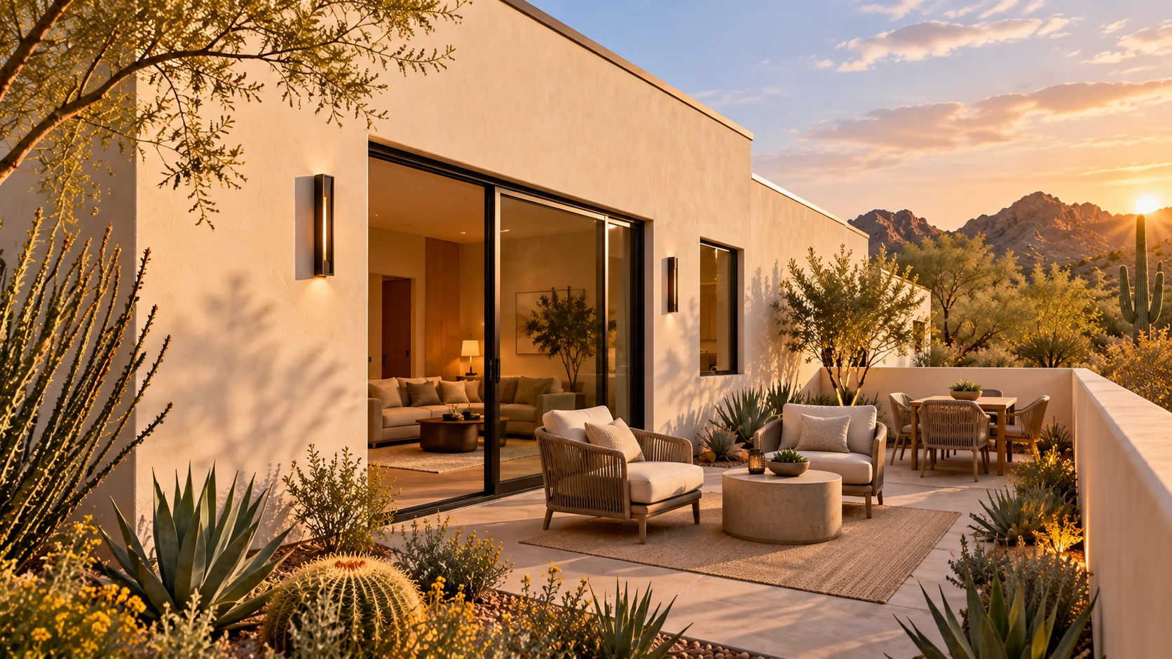 Two Generations — private patio architectural concept